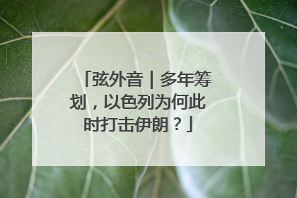 弦外音｜多年筹划，以色列为何此时打击伊朗？