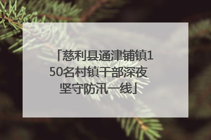 慈利县通津铺镇150名村镇干部深夜坚守防汛一线