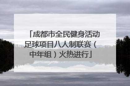 成都市全民健身活动足球项目八人制联赛（中年组）火热进行