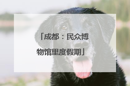 成都：民众博物馆里度假期