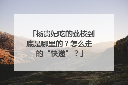 杨贵妃吃的荔枝到底是哪里的？怎么走的“快递”？