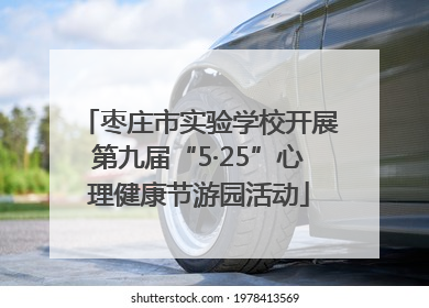 枣庄市实验学校开展第九届“5·25”心理健康节游园活动