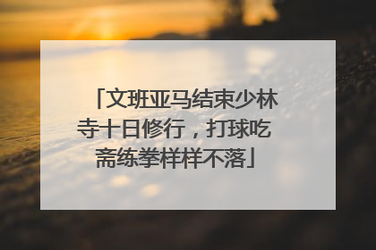 文班亚马结束少林寺十日修行，打球吃斋练拳样样不落