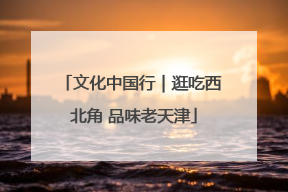 文化中国行｜逛吃西北角 品味老天津