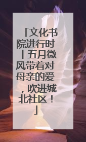 文化书院进行时丨五月微风带着对母亲的爱，吹进城北社区！