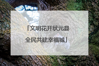 文明花开状元县 全民共建幸福城