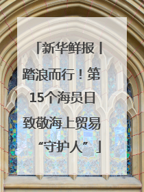 新华鲜报丨踏浪而行！第15个海员日致敬海上贸易“守护人”