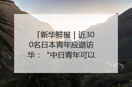 新华鲜报｜近300名日本青年应邀访华：“中日青年可以创造更好的未来”