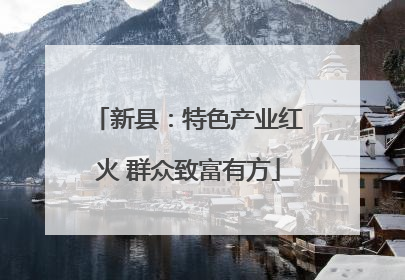 新县：特色产业红火 群众致富有方