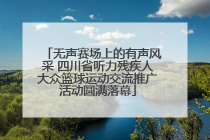 无声赛场上的有声风采 四川省听力残疾人大众篮球运动交流推广活动圆满落幕