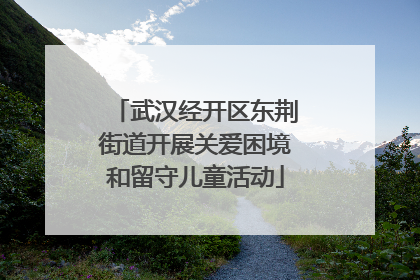武汉经开区东荆街道开展关爱困境和留守儿童活动
