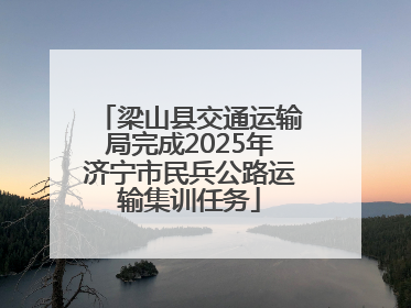 梁山县交通运输局完成2025年济宁市民兵公路运输集训任务