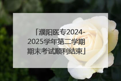 濮阳医专2024-2025学年第二学期期末考试顺利结束