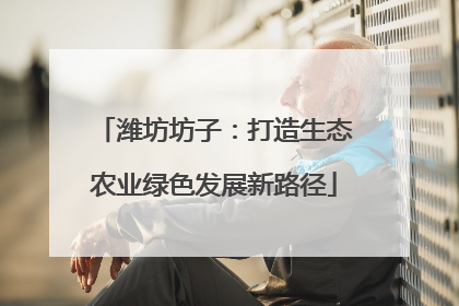 潍坊坊子：打造生态农业绿色发展新路径