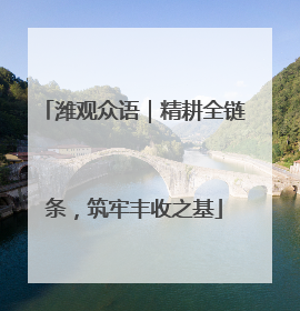 潍观众语｜精耕全链条，筑牢丰收之基