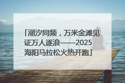 潮汐同频，万米金滩见证万人逐浪——2025海阳马拉松火热开跑