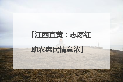 江西宜黄：志愿红助农惠民情意浓