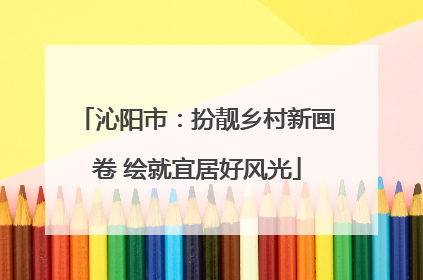 沁阳市：扮靓乡村新画卷 绘就宜居好风光