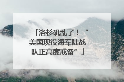 洛杉矶乱了！“美国现役海军陆战队正高度戒备”