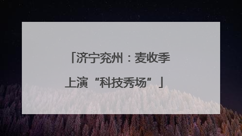 济宁兖州：麦收季上演“科技秀场”