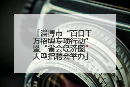 淄博市“百日千万招聘专项行动”暨“省会经济圈”大型招聘会举办