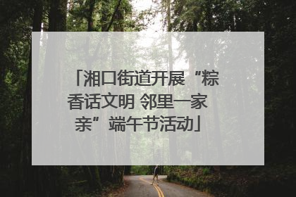 湘口街道开展“粽香话文明 邻里一家亲”端午节活动