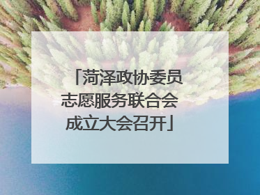 菏泽政协委员志愿服务联合会成立大会召开