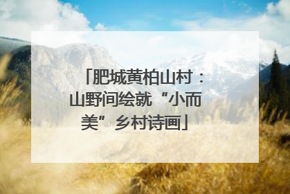肥城黄柏山村：山野间绘就“小而美”乡村诗画