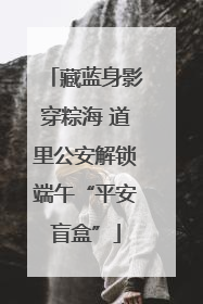 藏蓝身影穿粽海 道里公安解锁端午“平安盲盒”