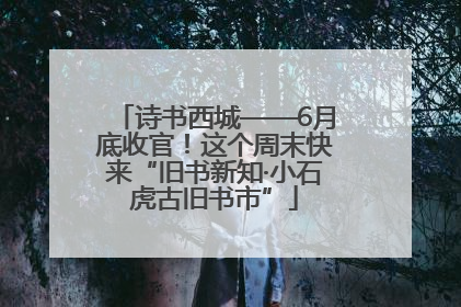 诗书西城——6月底收官！这个周末快来“旧书新知·小石虎古旧书市”