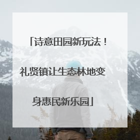 诗意田园新玩法！礼贤镇让生态林地变身惠民新乐园
