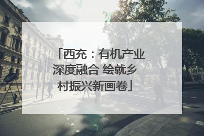 西充：有机产业深度融合 绘就乡村振兴新画卷