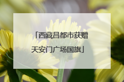 西藏昌都市获赠天安门广场国旗