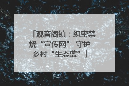 观音阁镇：织密禁烧“宣传网” 守护乡村“生态蓝”