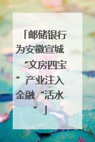 邮储银行为安徽宣城“文房四宝”产业注入金融“活水”