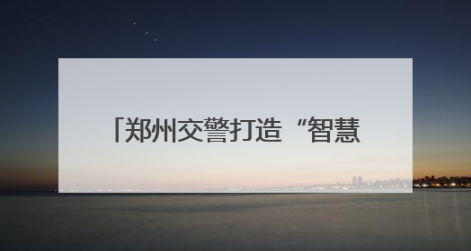郑州交警打造“智慧交管”警务新模式