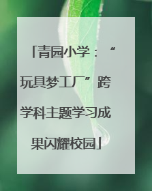 青园小学：“玩具梦工厂”跨学科主题学习成果闪耀校园