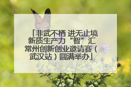 非武不栖 进无止境 新质生产力“智”汇常州创新创业邀请赛（武汉站）圆满举办