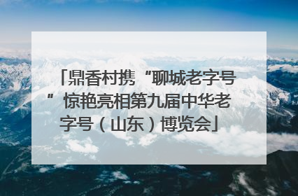 鼎香村携“聊城老字号”惊艳亮相第九届中华老字号（山东）博览会