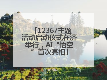 12367主题活动启动仪式在济举行，AI“悟空”首次亮相